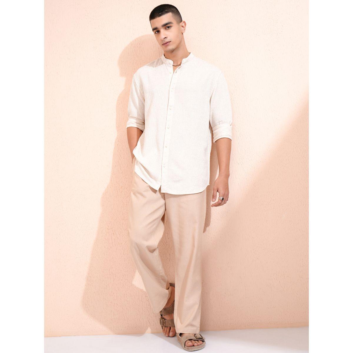 Textured Relaxed Fit Collared Shirt-men-clothing-shirts-image-2