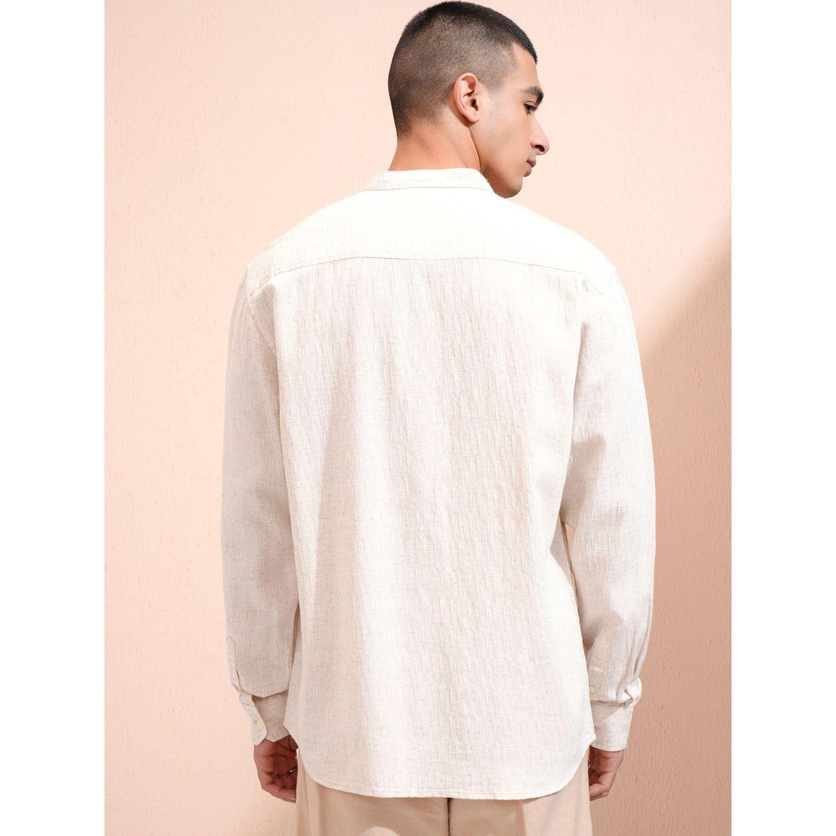 Textured Relaxed Fit Collared Shirt-men-clothing-shirts-image-3