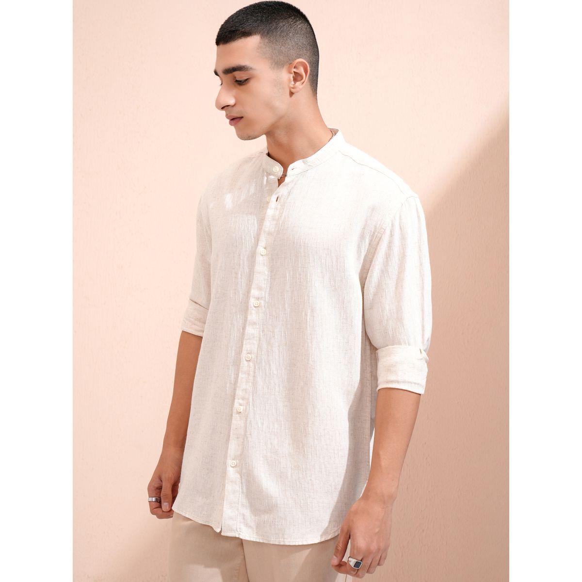 Textured Relaxed Fit Collared Shirt-men-clothing-shirts-image-4