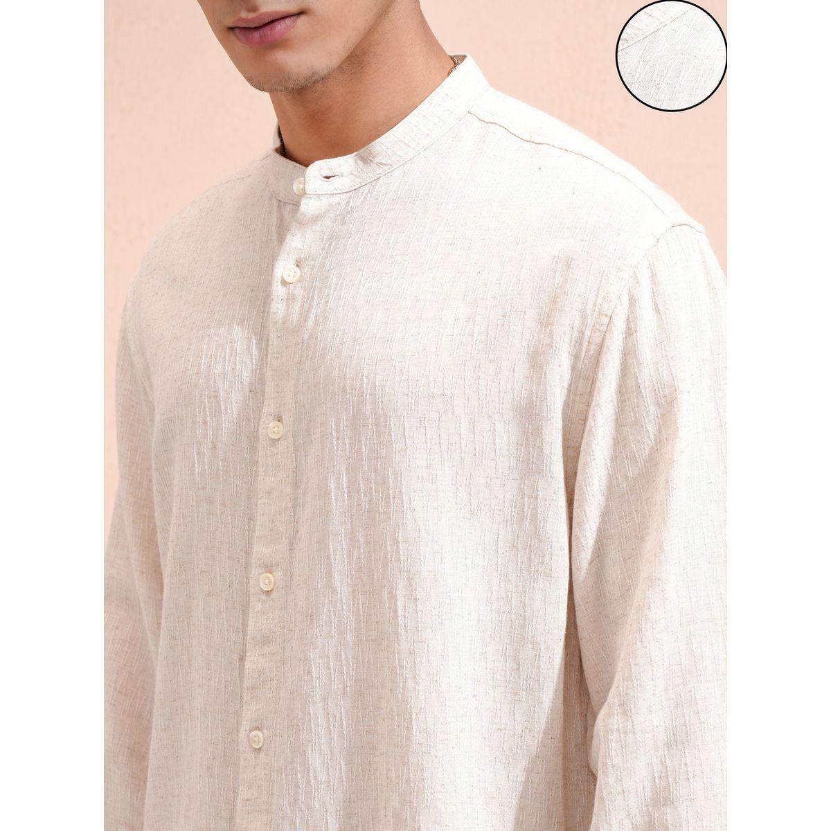 Textured Relaxed Fit Collared Shirt-men-clothing-shirts-image-5