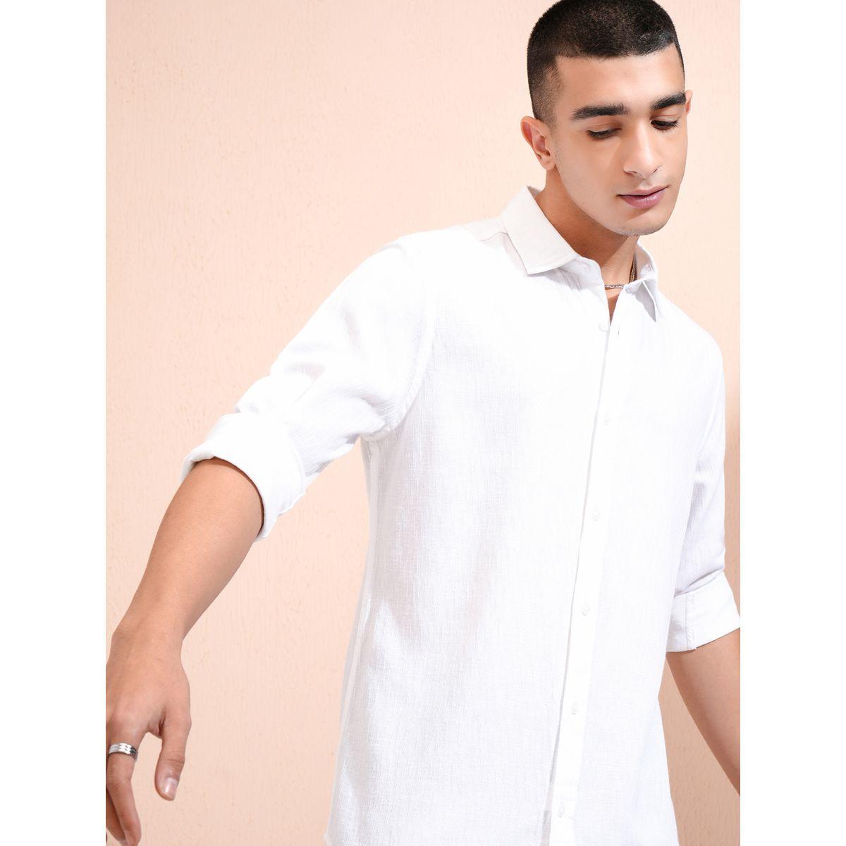 Solid Regular Fit Collared Shirt-men-clothing-shirts-image-1