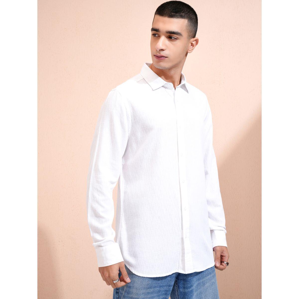 Solid Regular Fit Collared Shirt-men-clothing-shirts-image-6