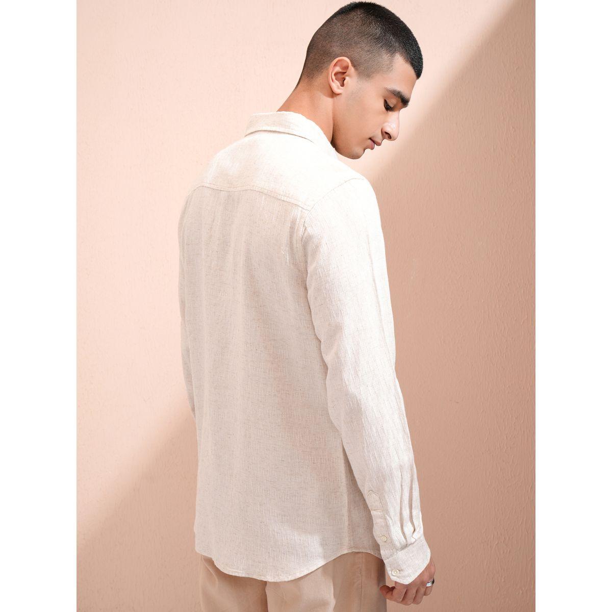 Textured Regular Fit Collared Shirt-men-clothing-shirts-image-3