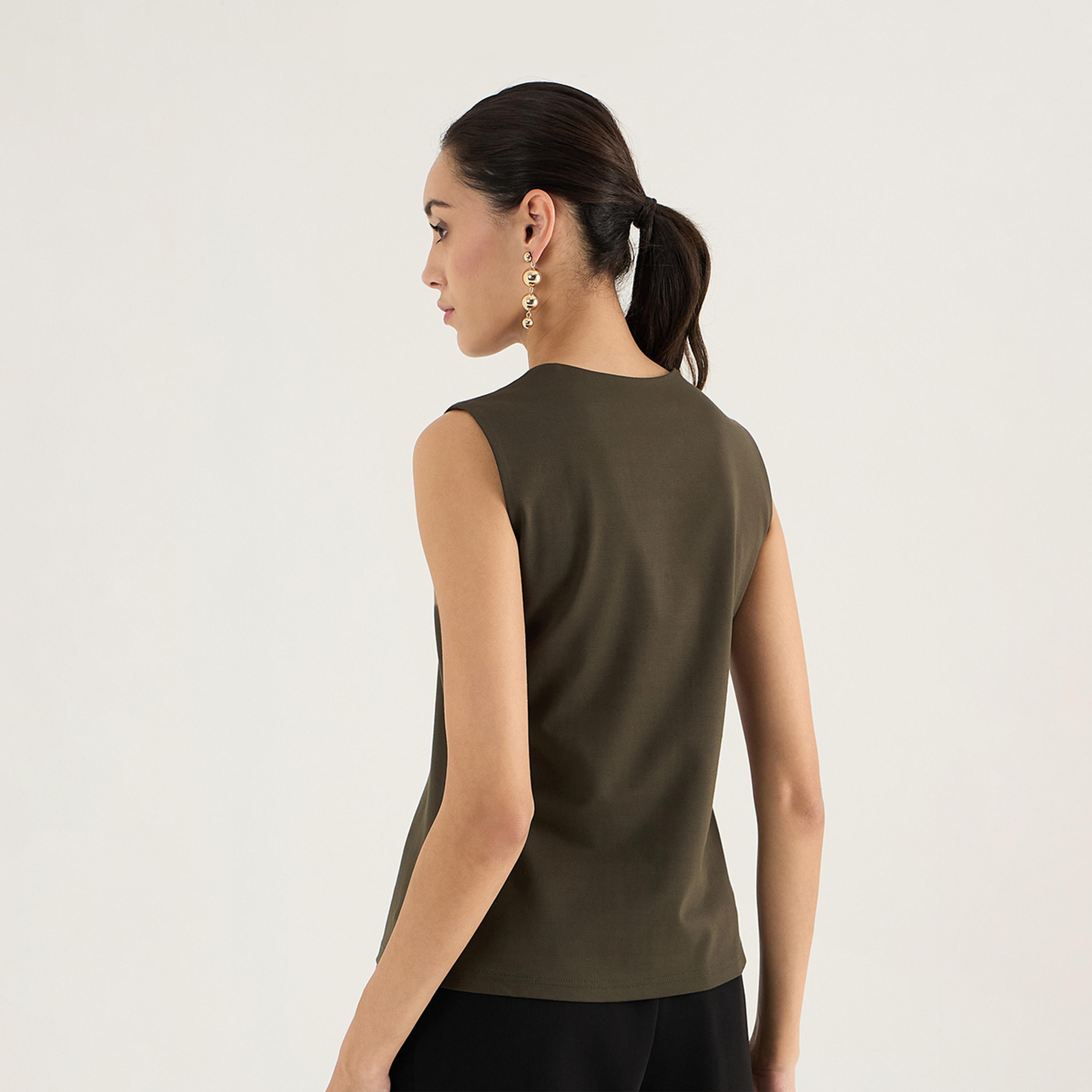 Femmella X Styli Solid Square Neck Sleeveless Top-women-clothing-shirtsandblouses-blouses-image-2