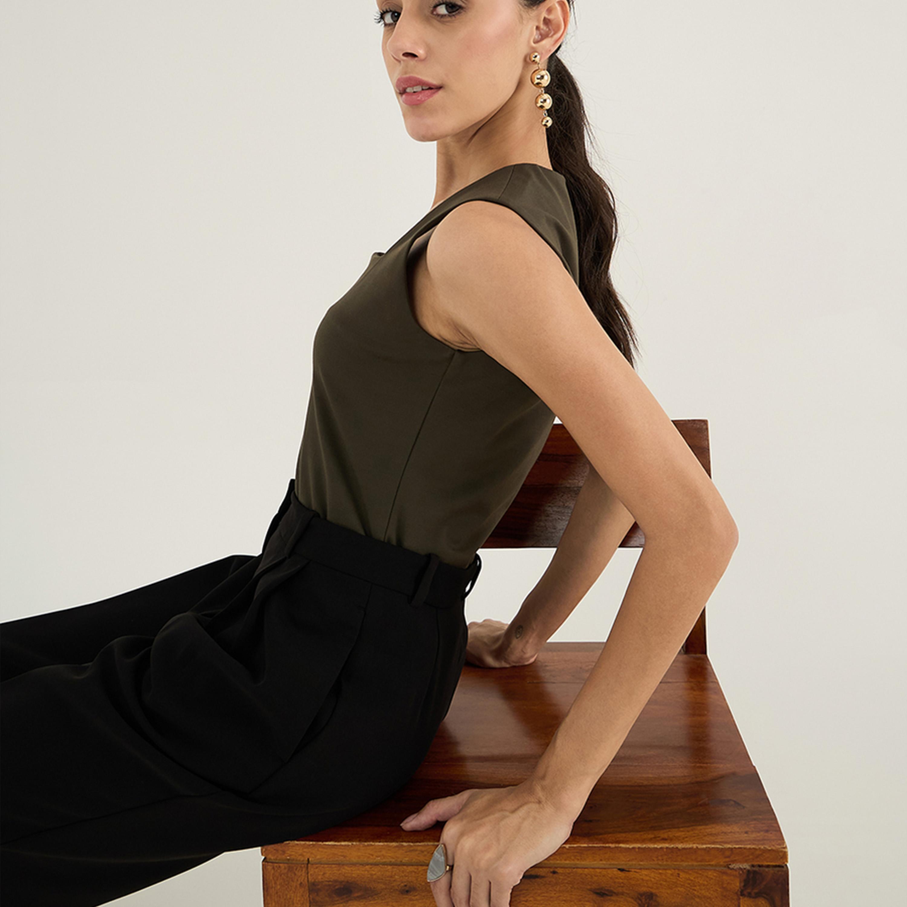 Femmella X Styli Solid Square Neck Sleeveless Top-women-clothing-shirtsandblouses-blouses-image-6