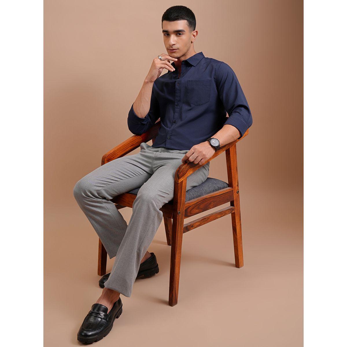 Highlander X Styli Slim Fit Spread Collar Shirt with Pocket-men-clothing-shirts-image-2