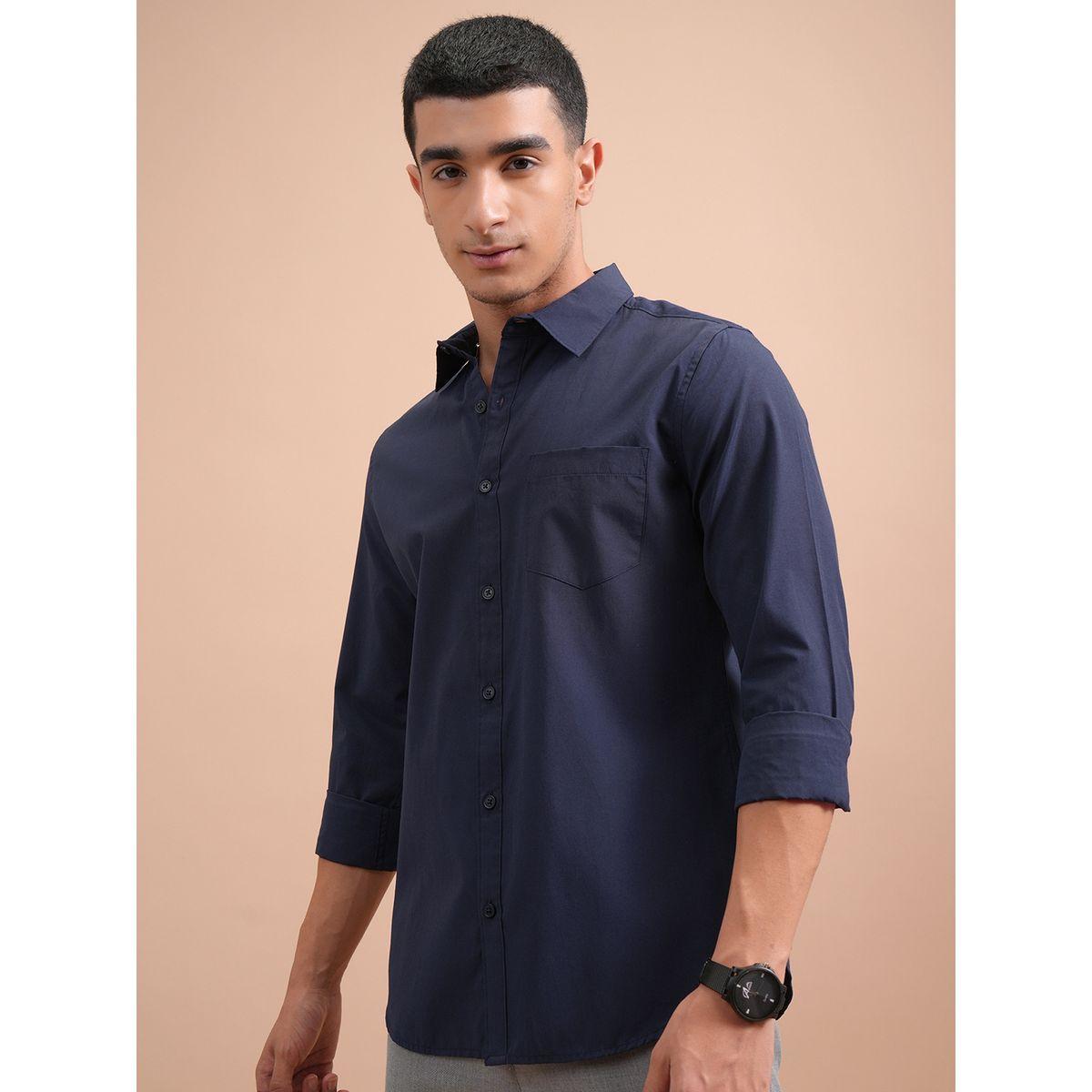 Highlander X Styli Slim Fit Spread Collar Shirt with Pocket-men-clothing-shirts-image-4