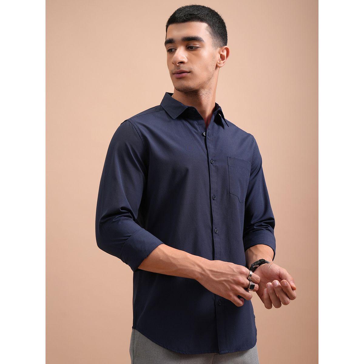 Highlander X Styli Slim Fit Spread Collar Shirt with Pocket-men-clothing-shirts-image-6