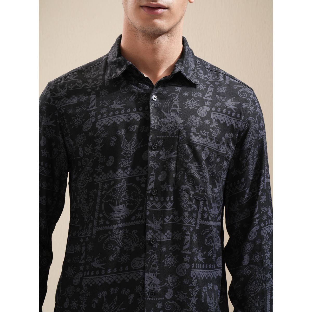 Highlander X Styli Printed Regular Fit Collared Shirt-men-clothing-shirts-image-5
