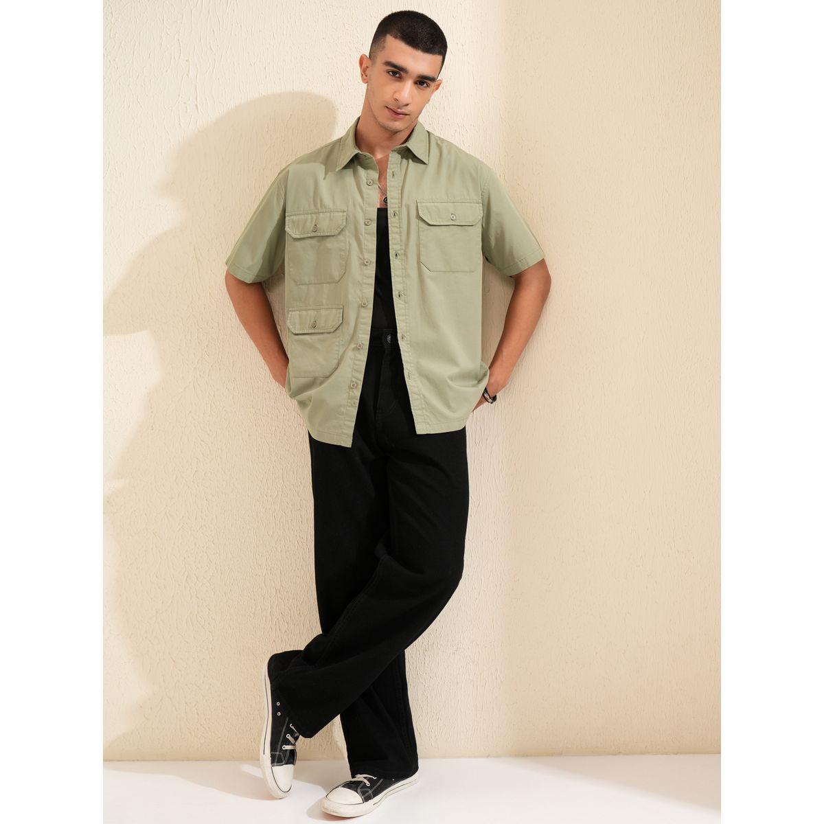 Highlander X Styli Regular Fit Collared Shirt with Pockets-men-clothing-shirts-image-2
