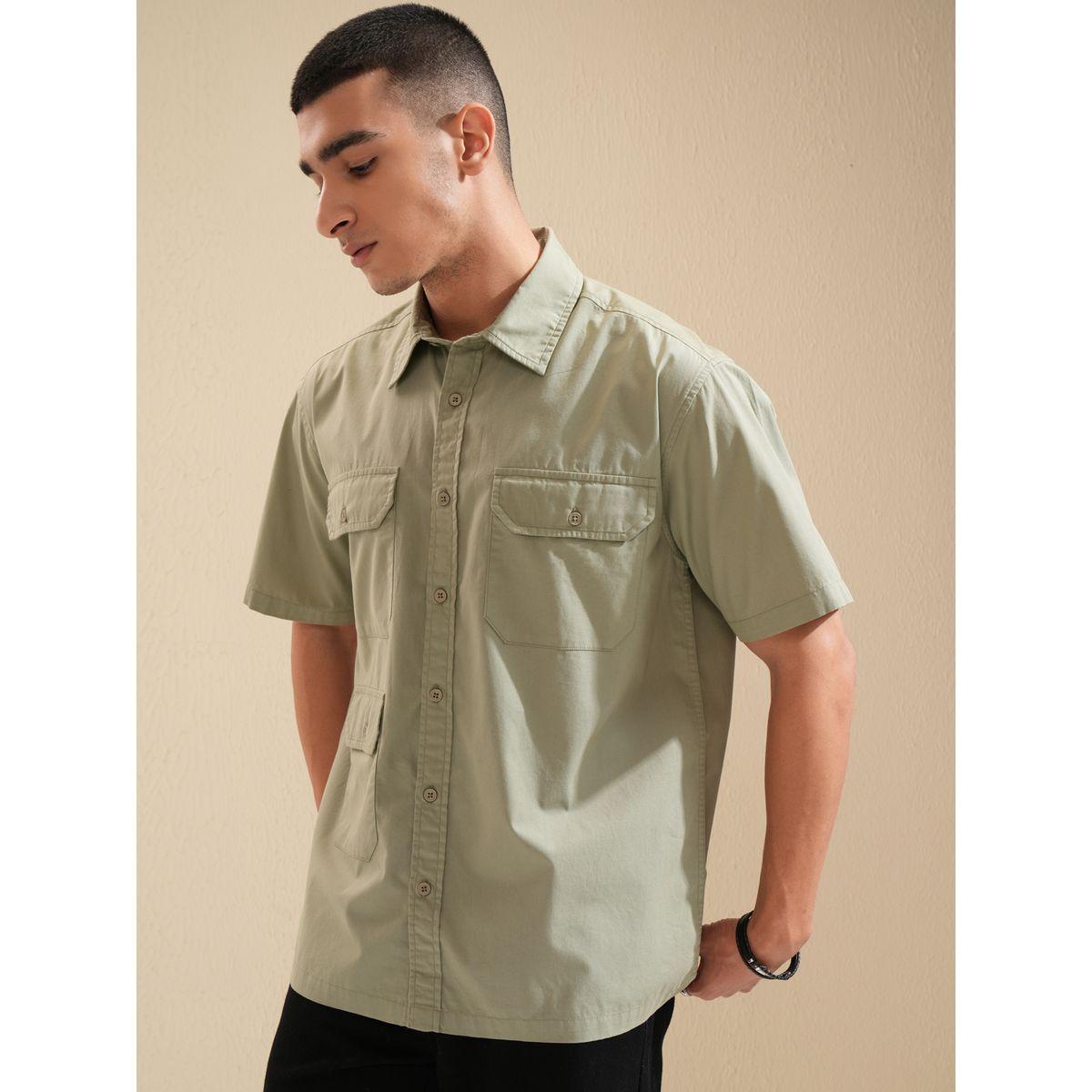 Highlander X Styli Regular Fit Collared Shirt with Pockets-men-clothing-shirts-image-4