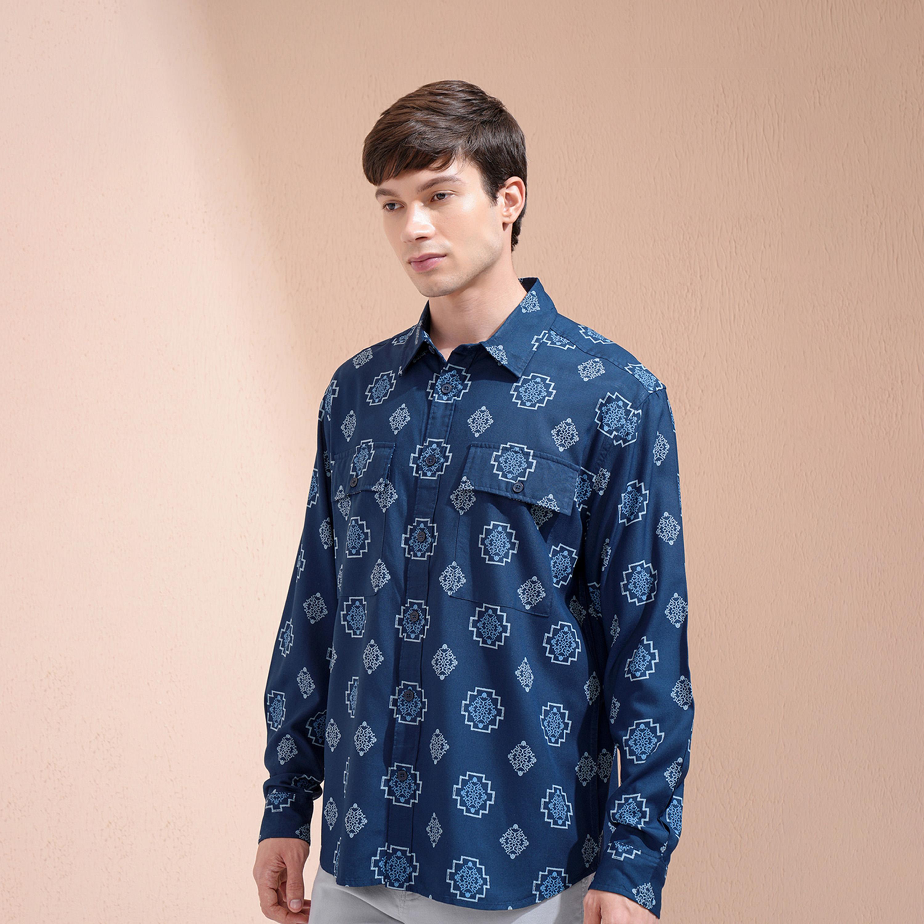 Highlander X Styli Printed Oversized Collared Shirt With Pockets-men-clothing-shirts-image-4