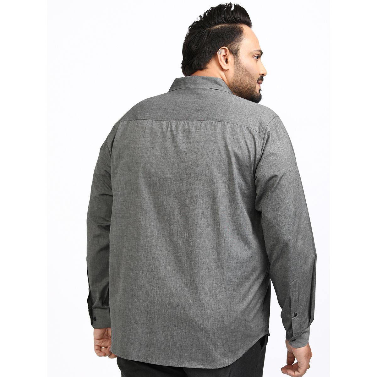 Highlander X Styli Plus Size Regular Fit Collared Shirt with Pocket-men-clothing-shirts-image-3