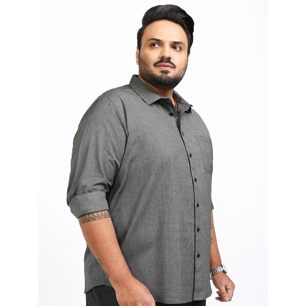 Highlander X Styli Plus Size Regular Fit Collared Shirt with Pocket-men-clothing-shirts-image-6
