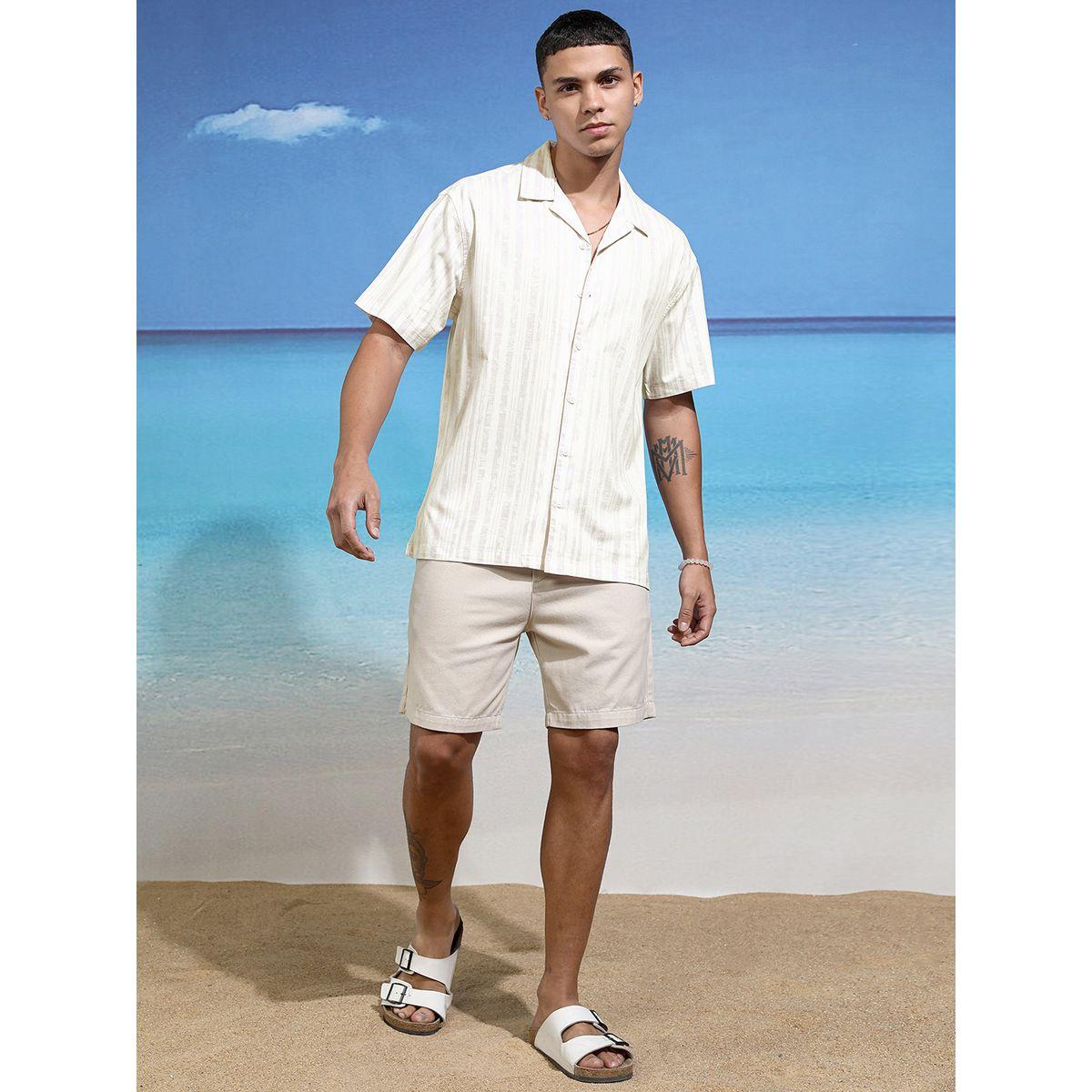 Highlander X Styli Relaxed Fit Striped Short Sleeve Shirt-men-clothing-shirts-image-2