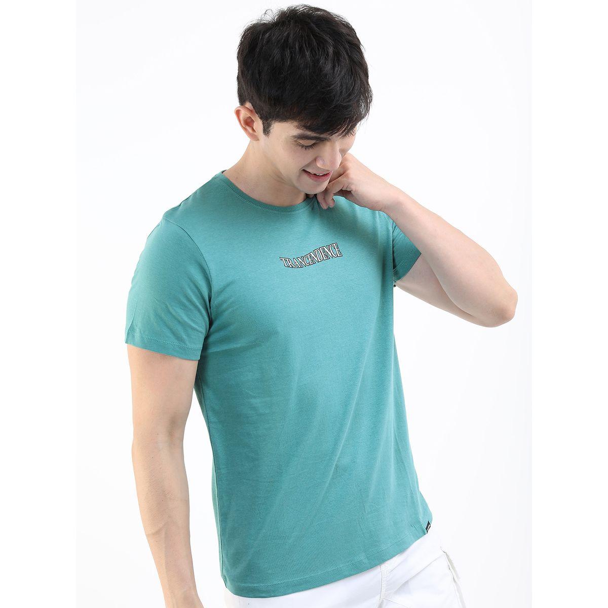 تيشيرت بقصة سليم فيت وطبعة جرافيك هايلاندر × ستايلي-men-clothing-tshirtsandpolos-tshirts-image-6
