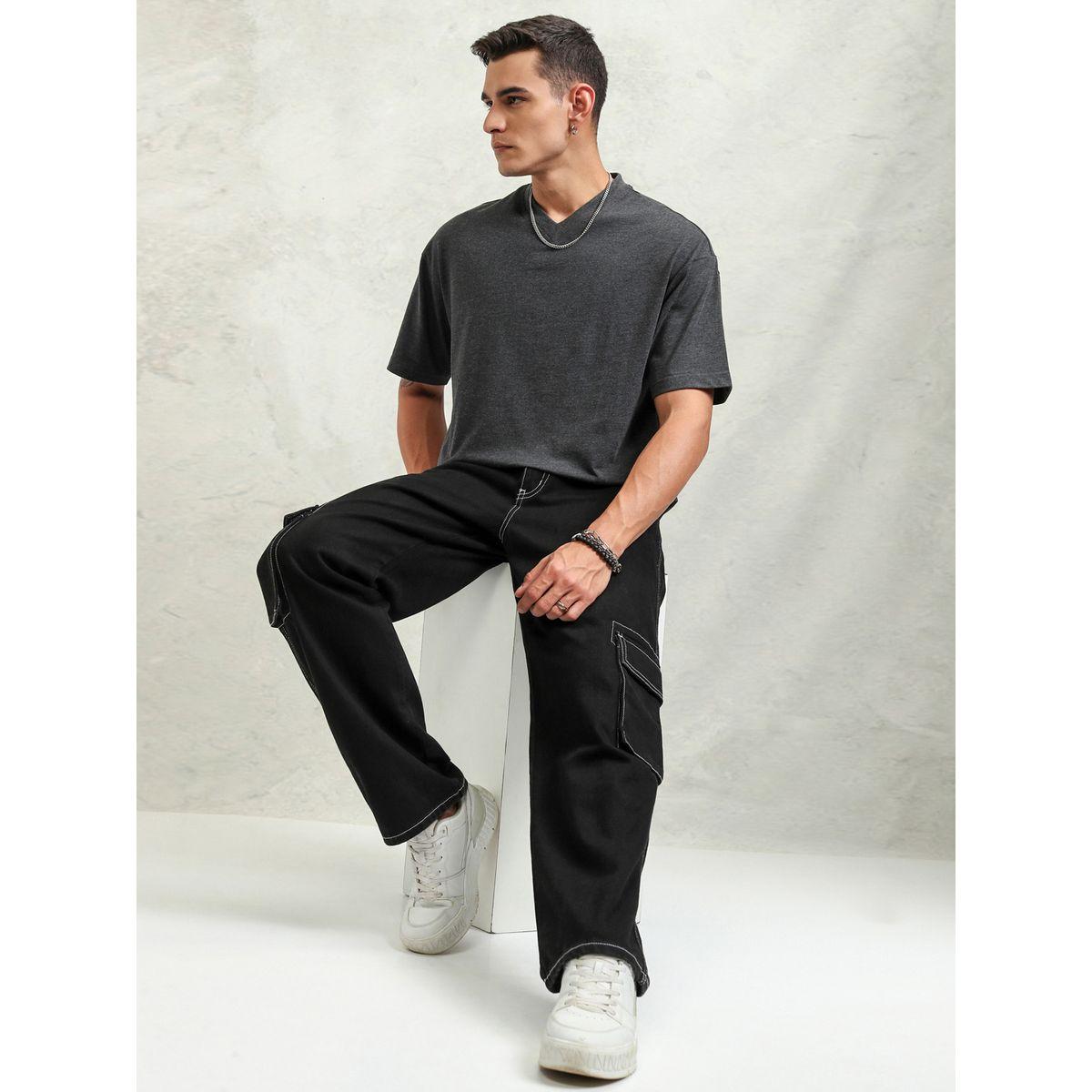 تيشيرت سادة بقصة عادية هايلاندر × ستايلي-men-clothing-tshirtsandpolos-tshirts-image-2