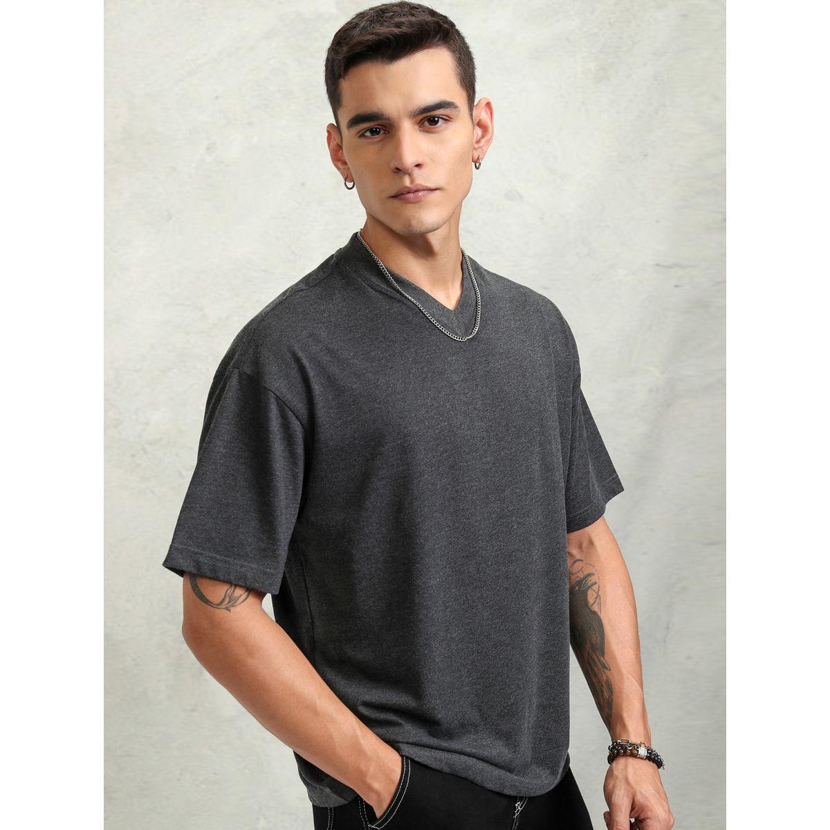Highlander X Styli Solid Regular Fit V-Neck T-Shirt-men-clothing-tshirtsandpolos-tshirts-image-6