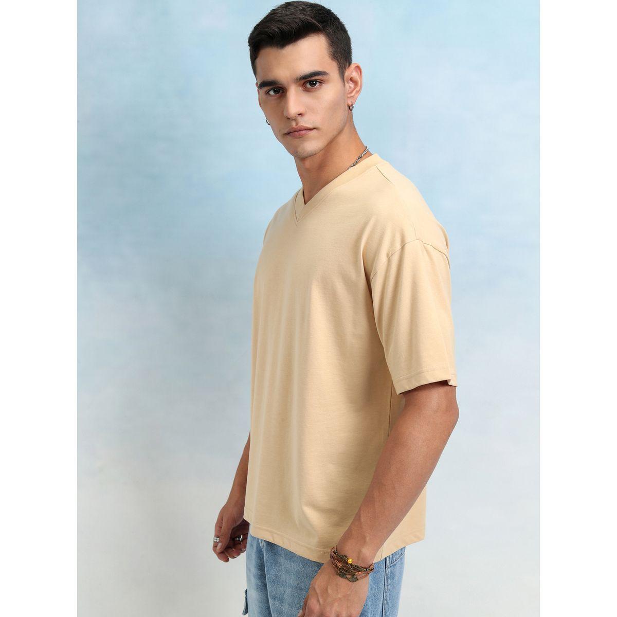 Highlander X Styli Solid Regular Fit V-Neck T-Shirt-men-clothing-tshirtsandpolos-tshirts-image-4