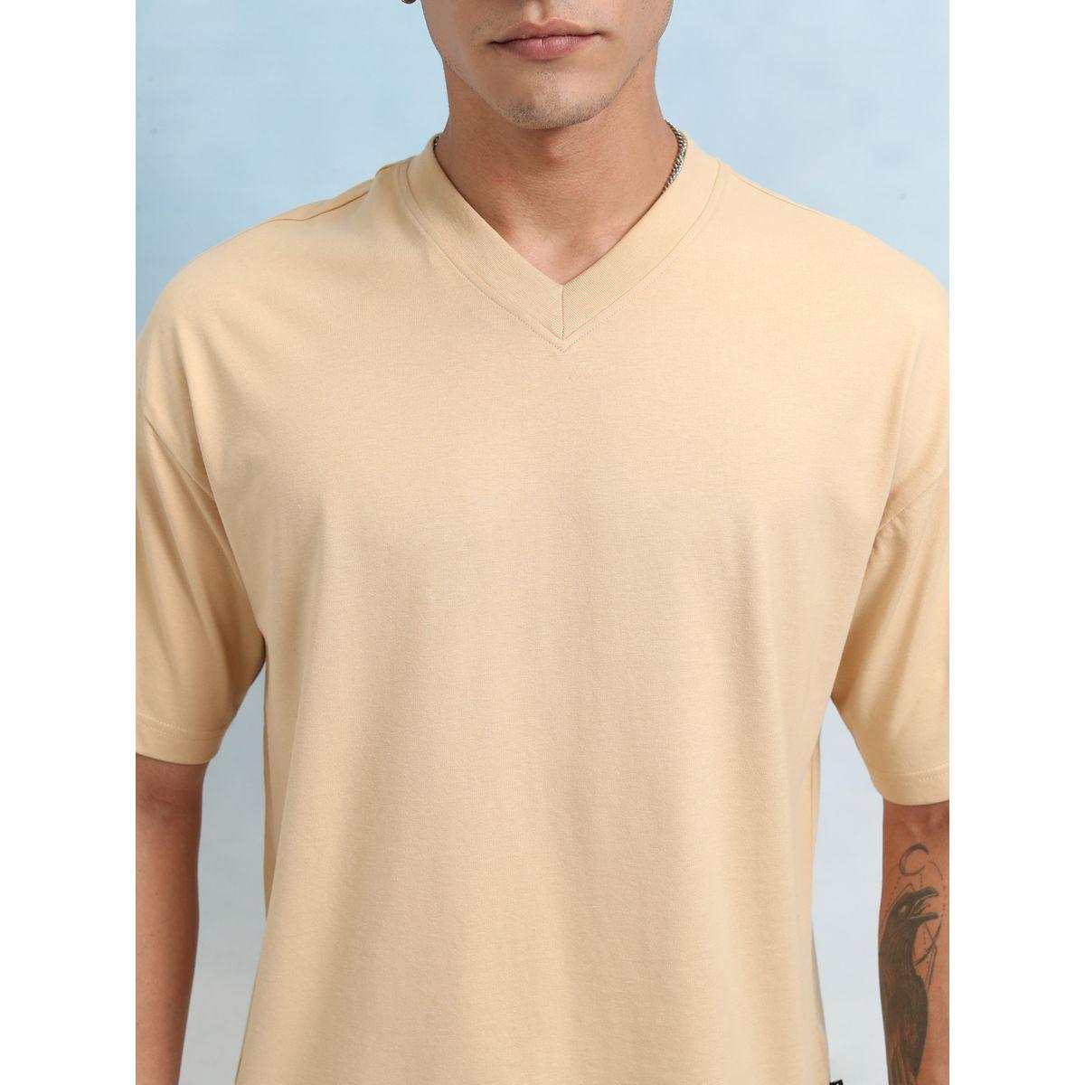 Highlander X Styli Solid Regular Fit V-Neck T-Shirt-men-clothing-tshirtsandpolos-tshirts-image-5