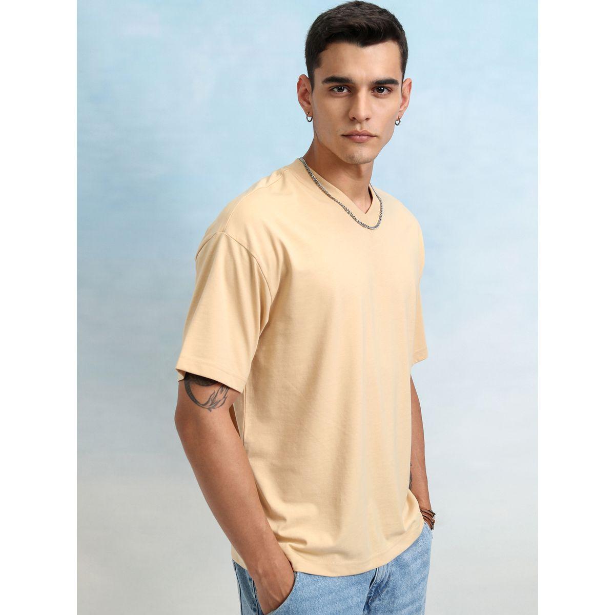 Highlander X Styli Solid Regular Fit V-Neck T-Shirt-men-clothing-tshirtsandpolos-tshirts-image-6
