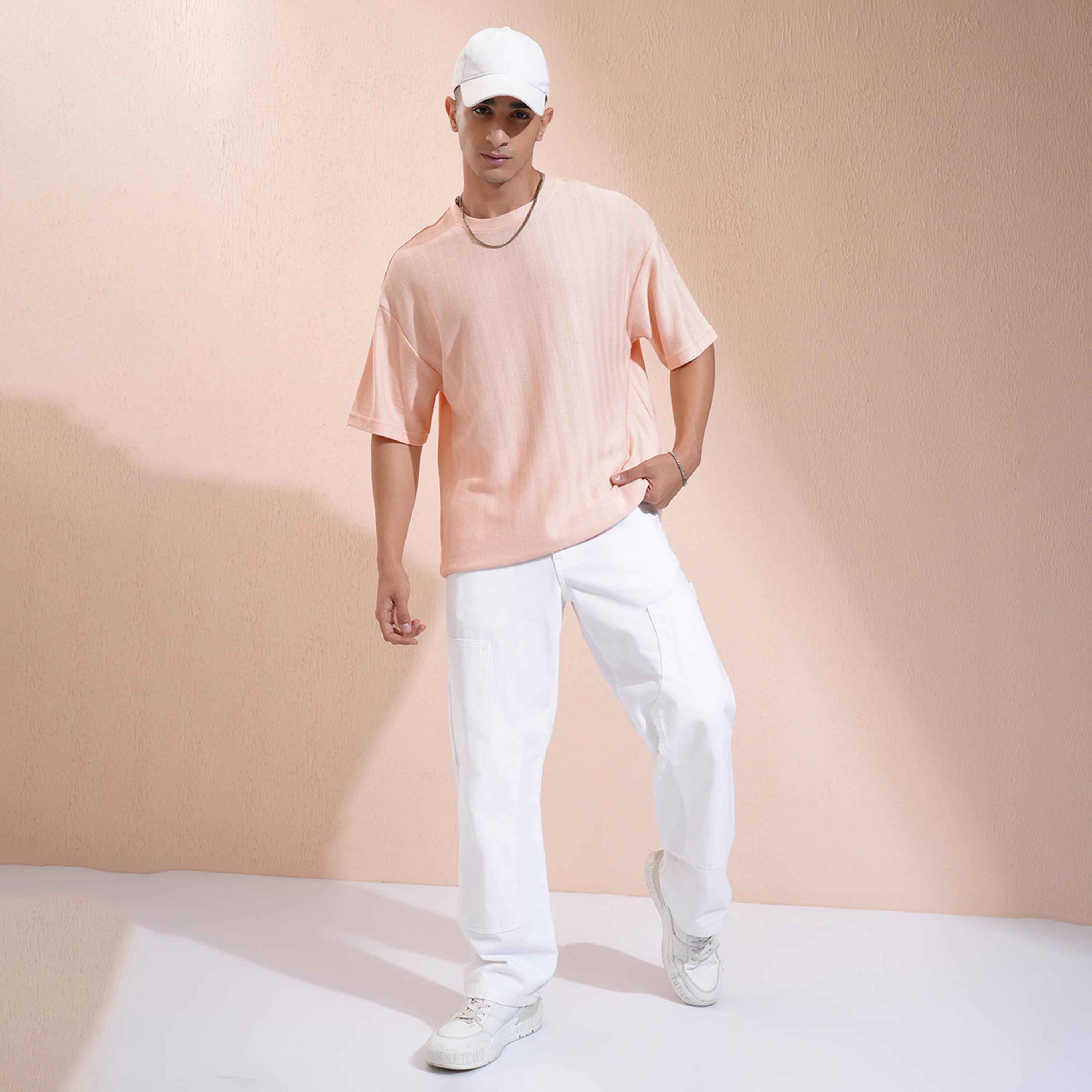 Highlander X Styli Textured Round Neck Oversized T-Shirt-men-clothing-tshirtsandpolos-tshirts-image-2