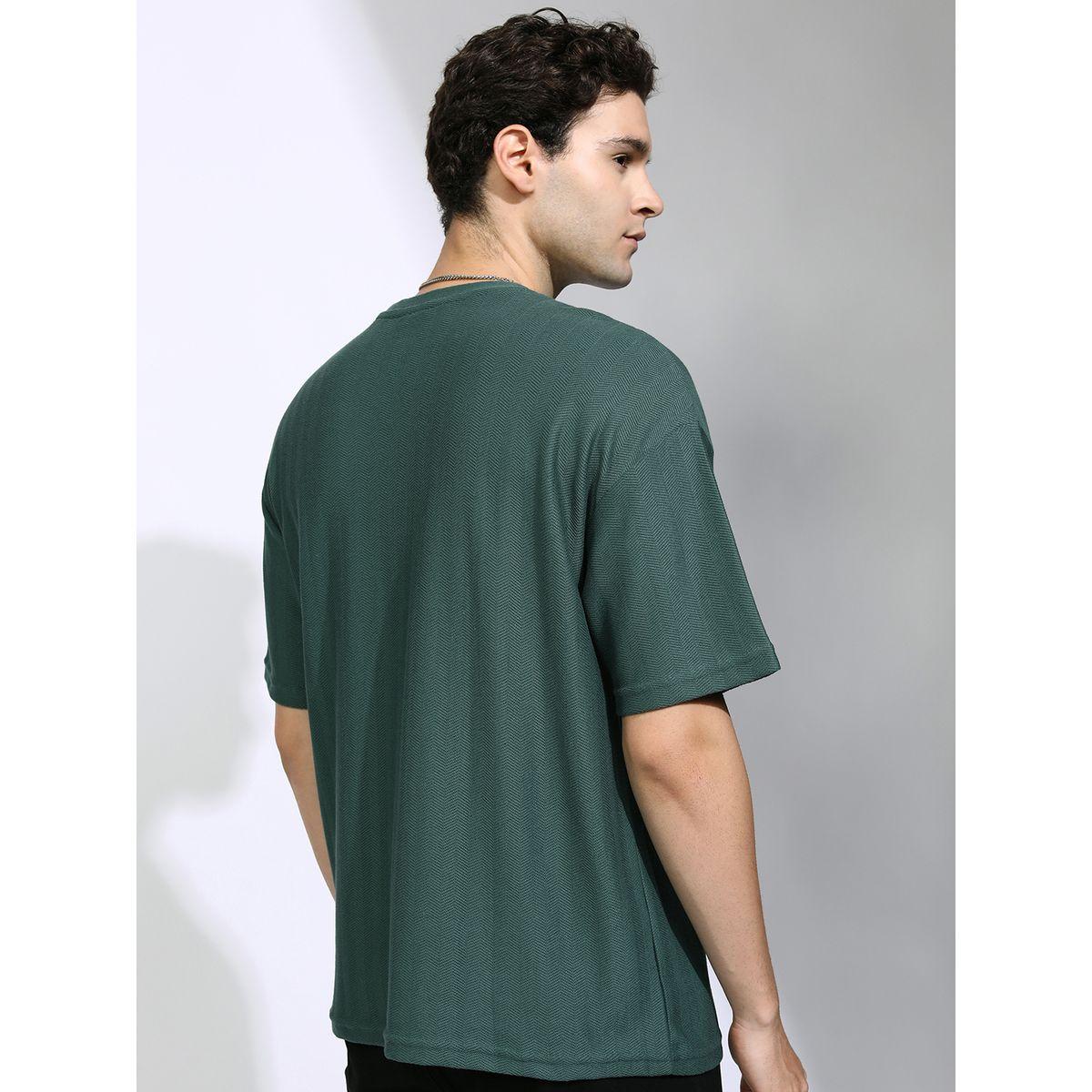 تيشيرت سادة فضفاض بأكتاف منخفضة هايلاندر × ستايلي-men-clothing-tshirtsandpolos-tshirts-image-3