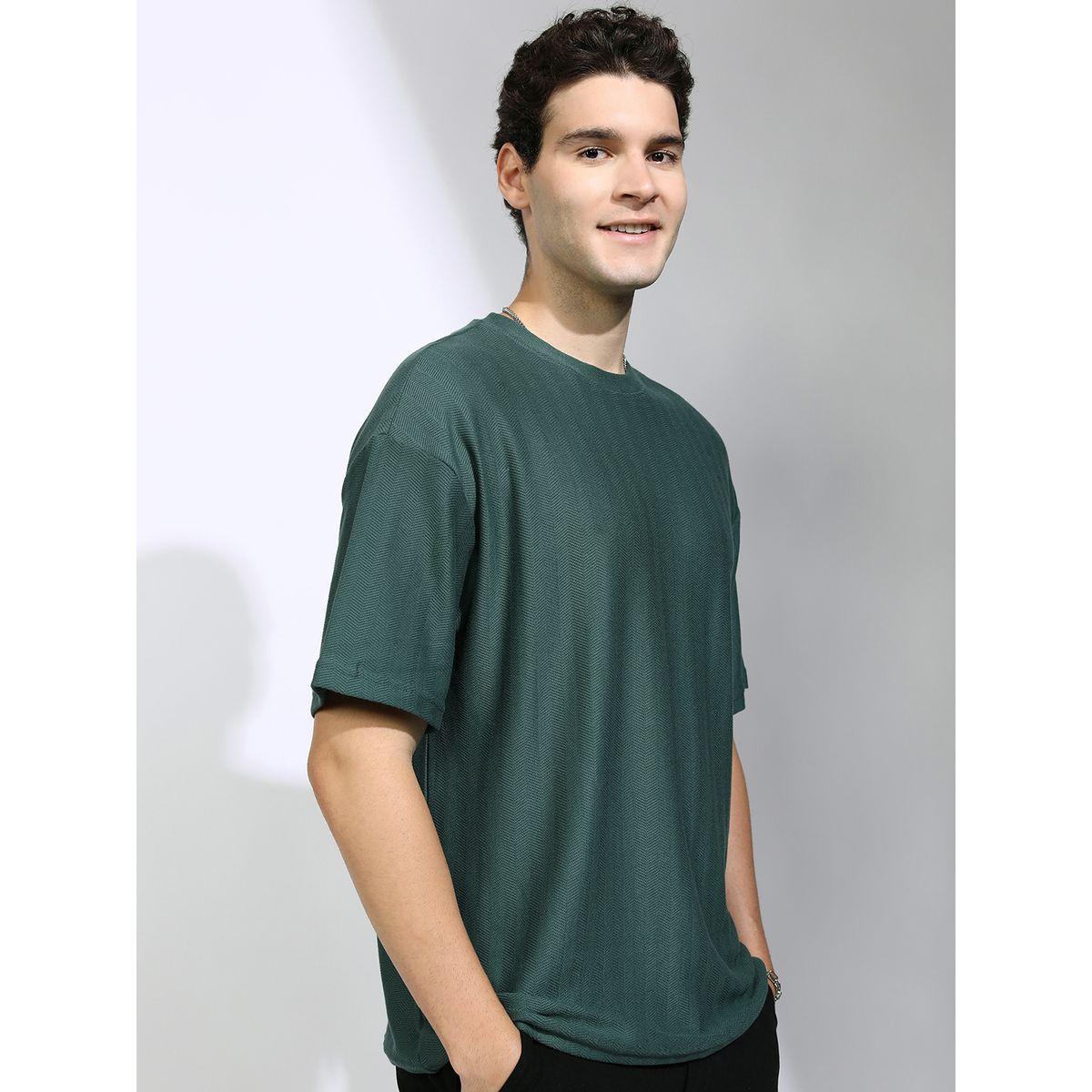 تيشيرت سادة فضفاض بأكتاف منخفضة هايلاندر × ستايلي-men-clothing-tshirtsandpolos-tshirts-image-6
