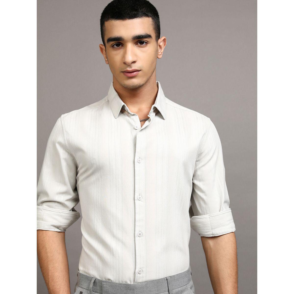 Slim Fit Striped Collared Shirt-men-clothing-shirts-image-1