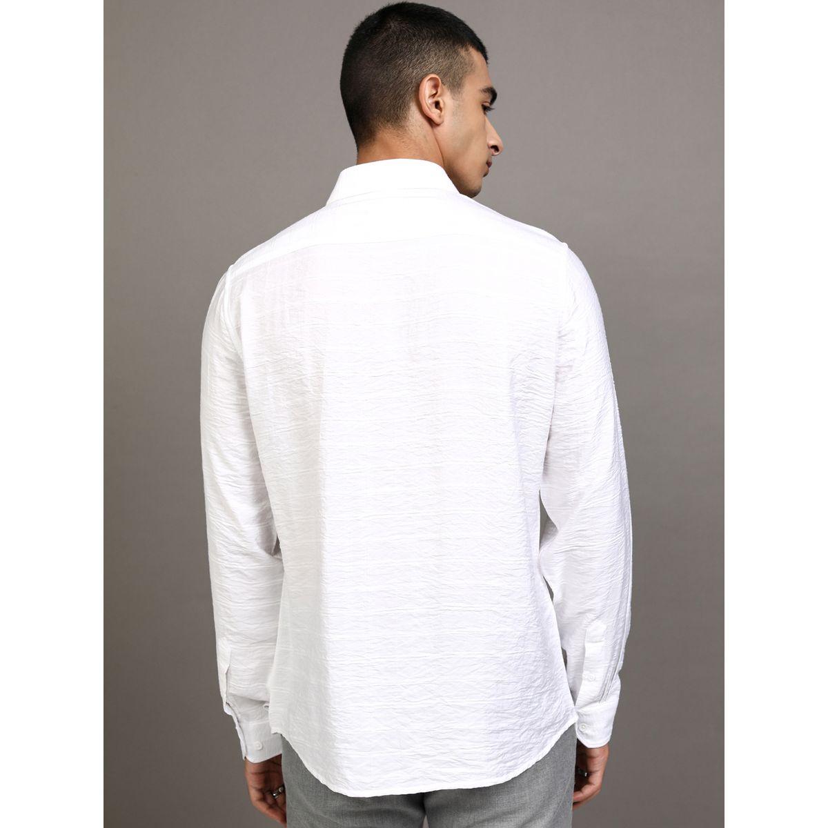 Textured Slim Fit Collared Shirt-men-clothing-shirts-image-3