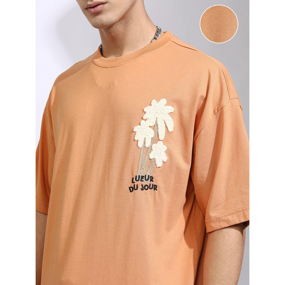 Embroidered Oversized T-Shirt with Patch Detail-men-clothing-tshirtsandpolos-tshirts-image-5