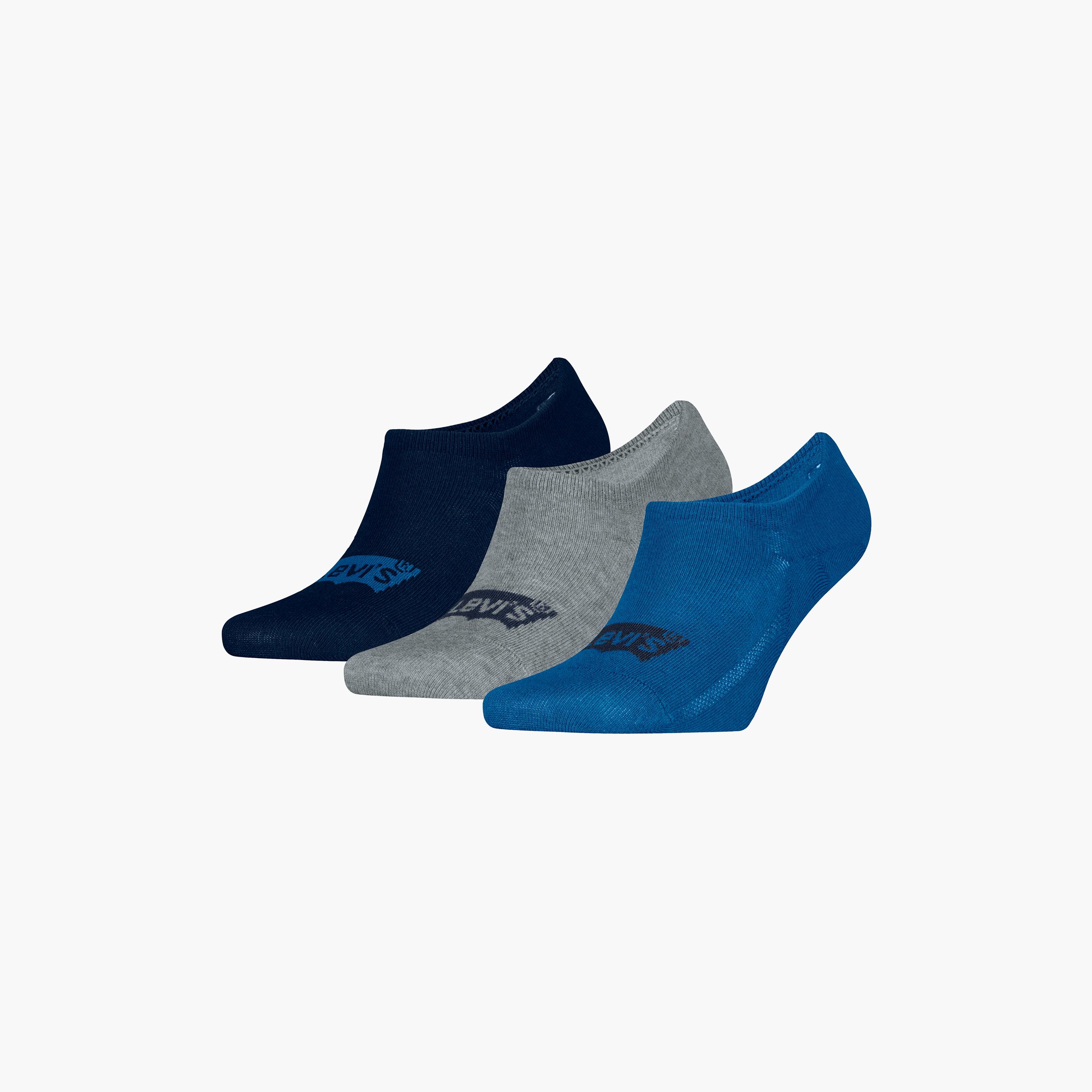 Levi's Pack of 3 Patterned Logo Shoe Liner Men's Socks-men-socks-image-5