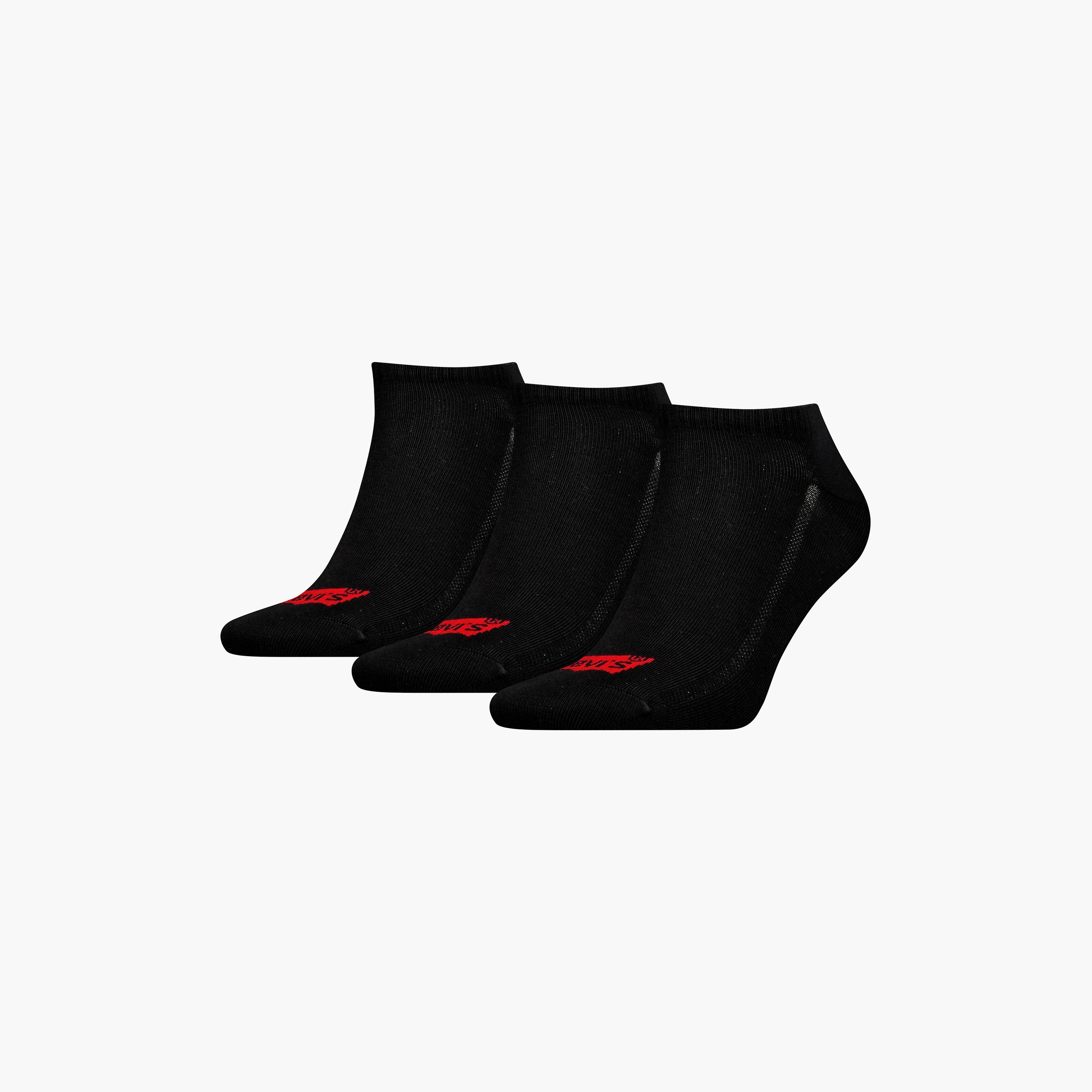 Levi's Pack of 3 Patterned Logo Ankle Length Men's Socks-men-socks-image-1