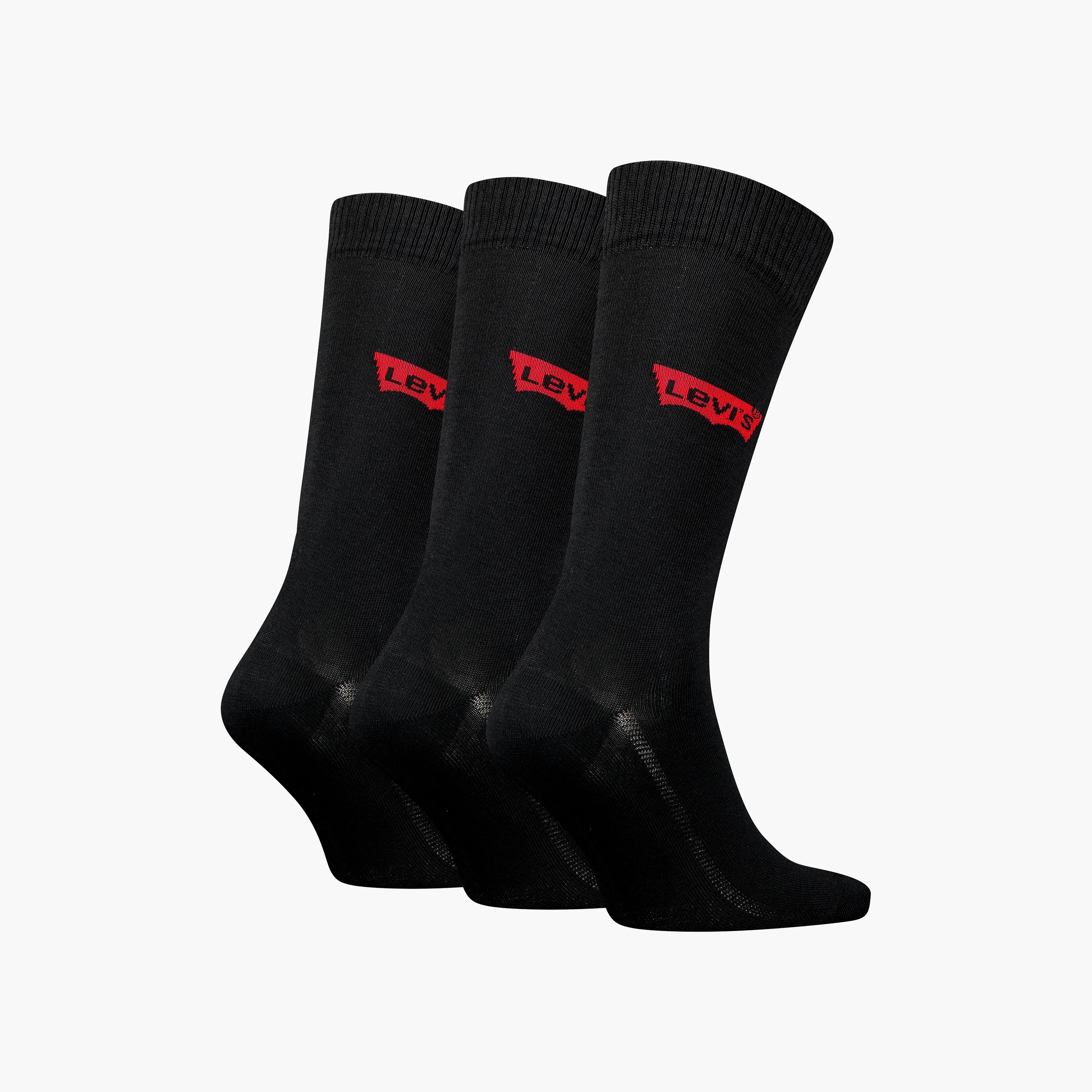 مجموعة من 3 جوارب رجالية بطول الكاحل بشعار منقوش من ليفايس-men-socks-image-2