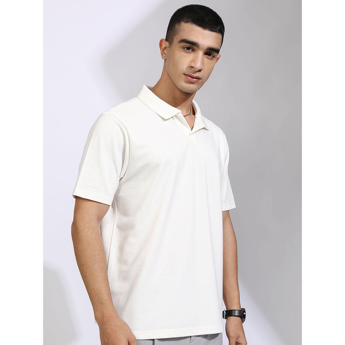 تيشيرت سادة بقصة عادية وياقة بولو-men-clothing-tshirtsandpolos-tshirts-image-1
