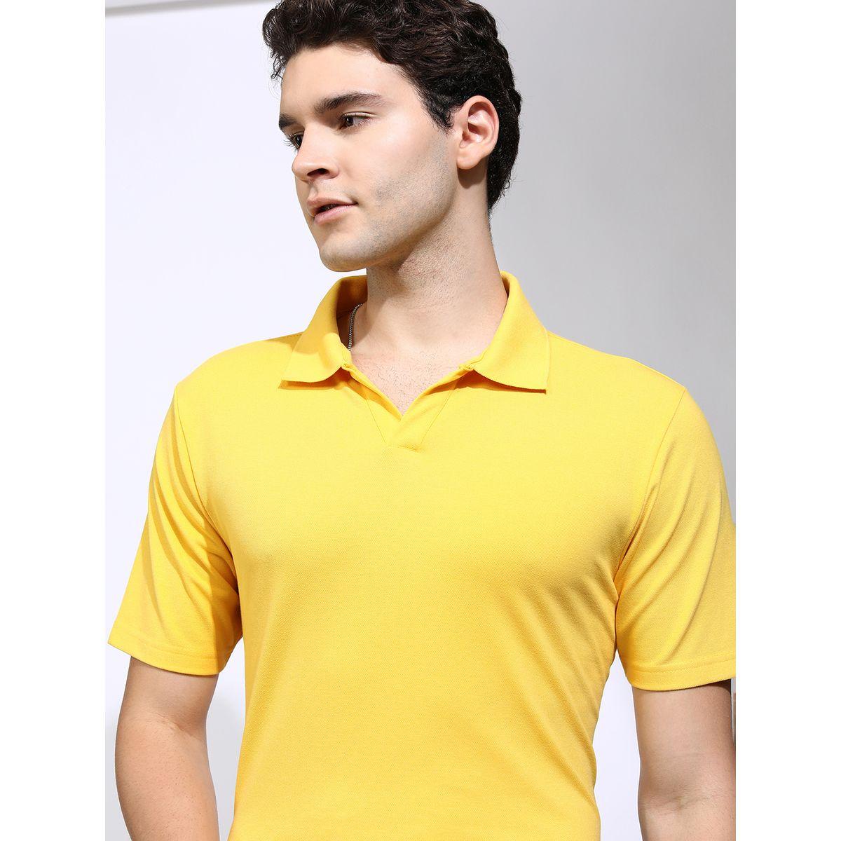 تيشيرت سادة بقصة عادية وياقة بولو-men-clothing-tshirtsandpolos-tshirts-image-1