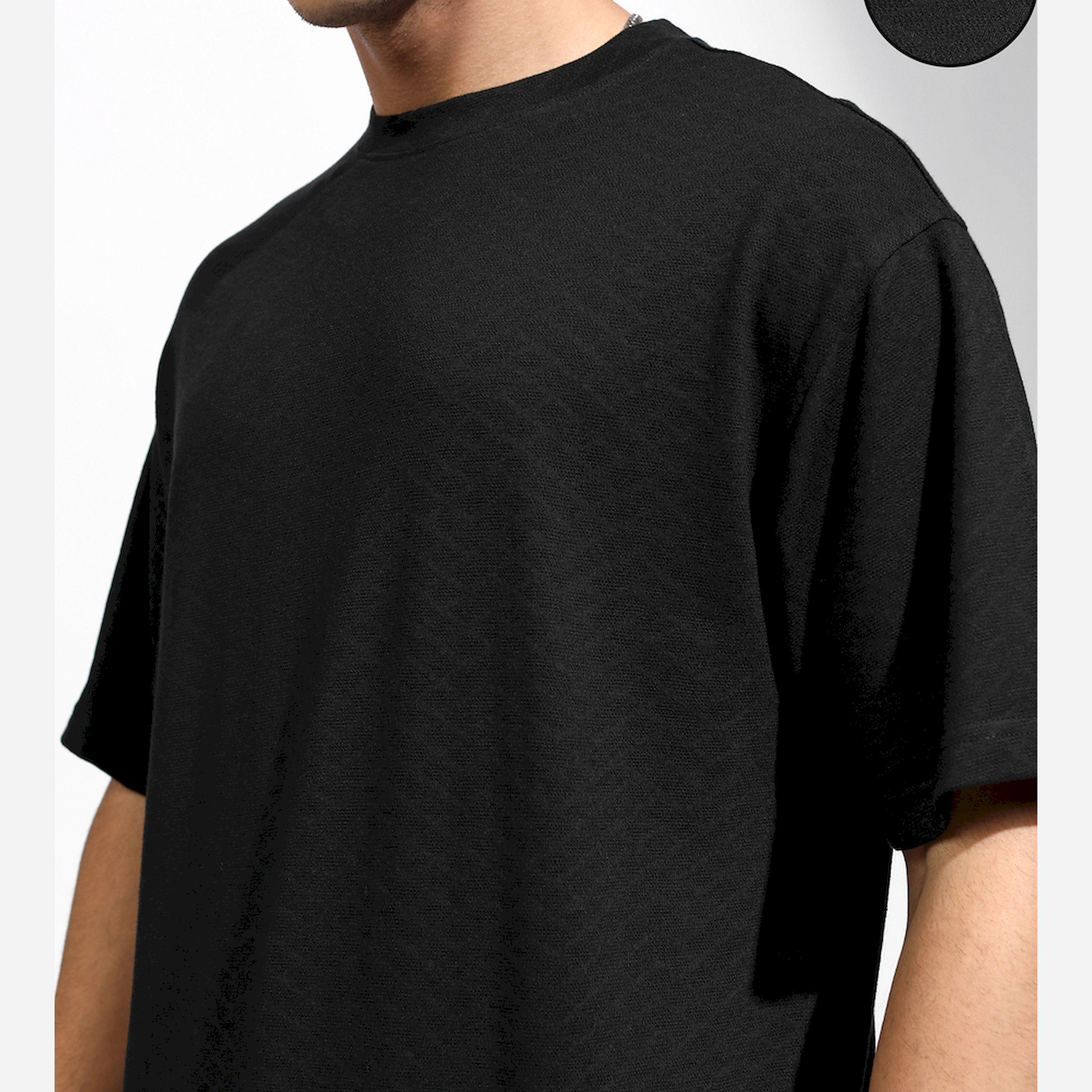 Highlander X Styli Solid Regular Fit Drop-Shoulder T-Shirt-men-clothing-tshirtsandpolos-tshirts-image-5