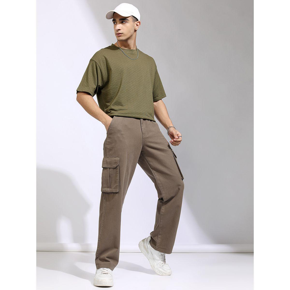 تيشيرت بقصة عادية مع تفاصيل بارزة الملمس-men-clothing-tshirtsandpolos-tshirts-image-2