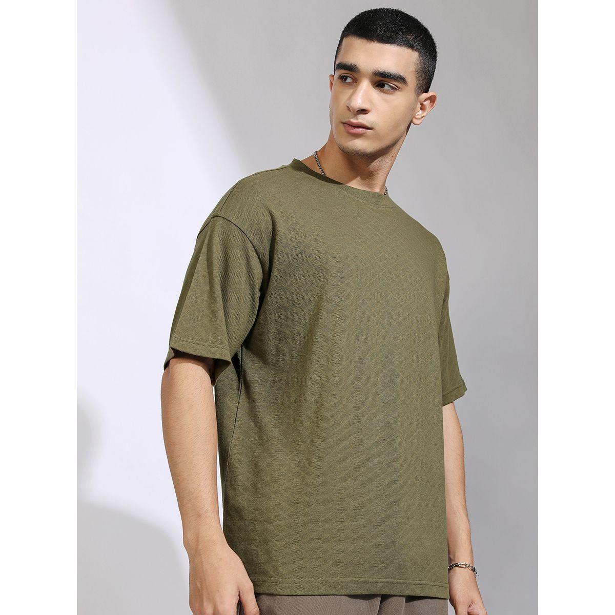 Highlander Textured Regular Fit Drop-Shoulder T-Shirt-men-clothing-tshirtsandpolos-tshirts-image-6