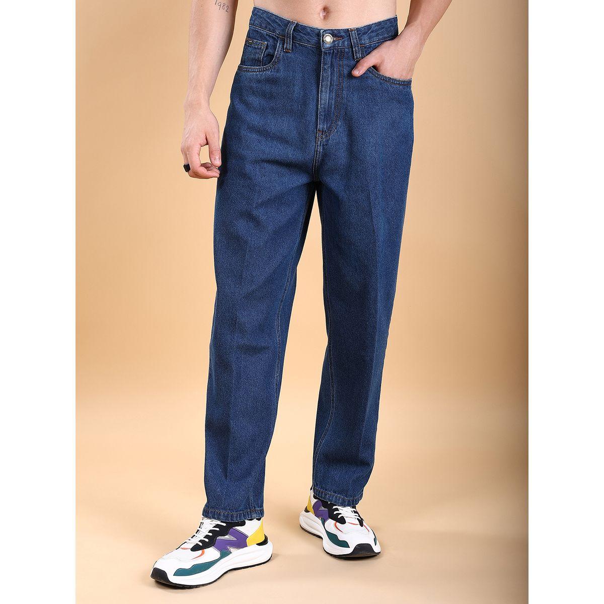 Highlander X Styli Mid-Rise Loose Fit Faded Baggy Jeans-men-clothing-bottoms-jeans-image-1
