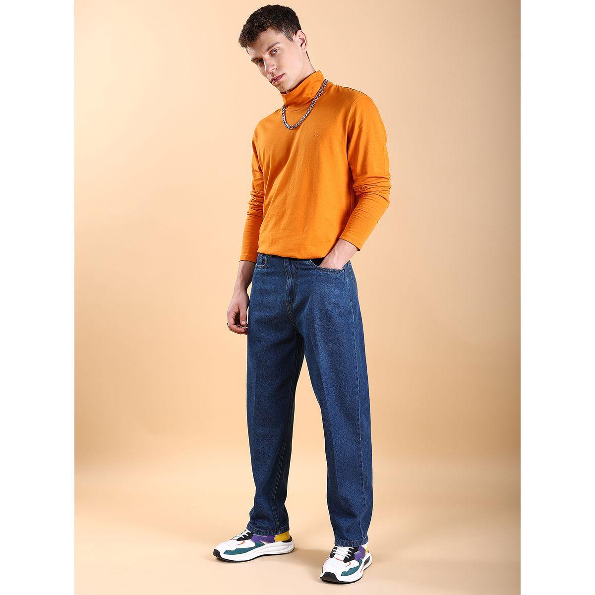 Highlander X Styli Mid-Rise Loose Fit Faded Baggy Jeans-men-clothing-bottoms-jeans-image-2