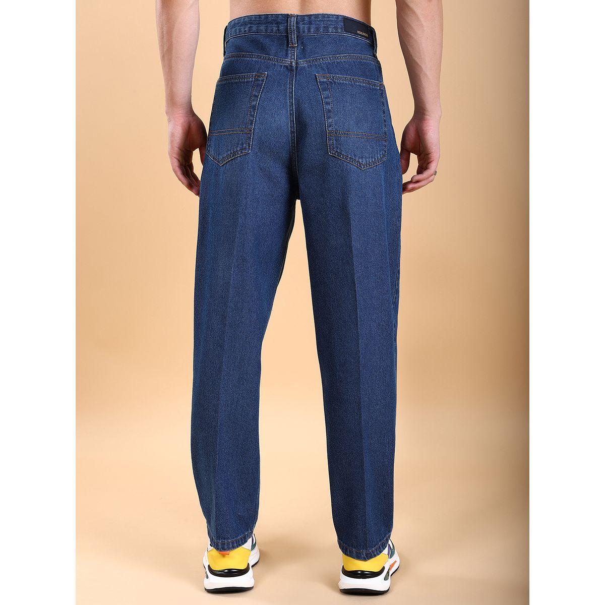 Highlander X Styli Mid-Rise Loose Fit Faded Baggy Jeans-men-clothing-bottoms-jeans-image-3