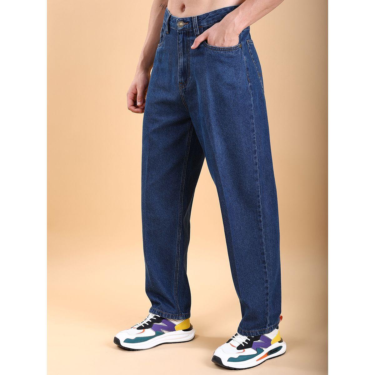 Highlander X Styli Mid-Rise Loose Fit Faded Baggy Jeans-men-clothing-bottoms-jeans-image-4