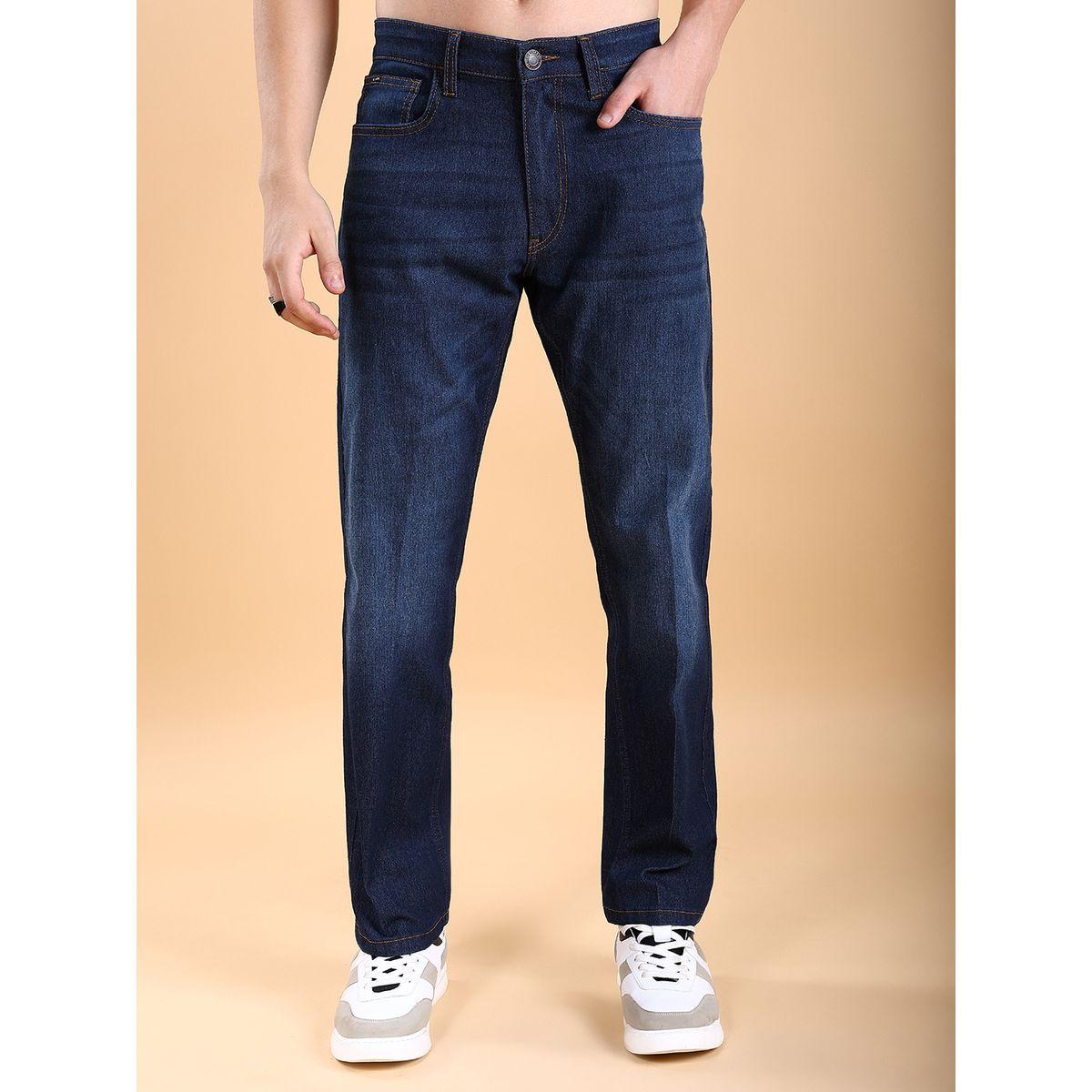 جينز بقصة أرجل مستقيمة وخصر متوسط هايلاندر × ستايلي-men-clothing-bottoms-jeans-image-1