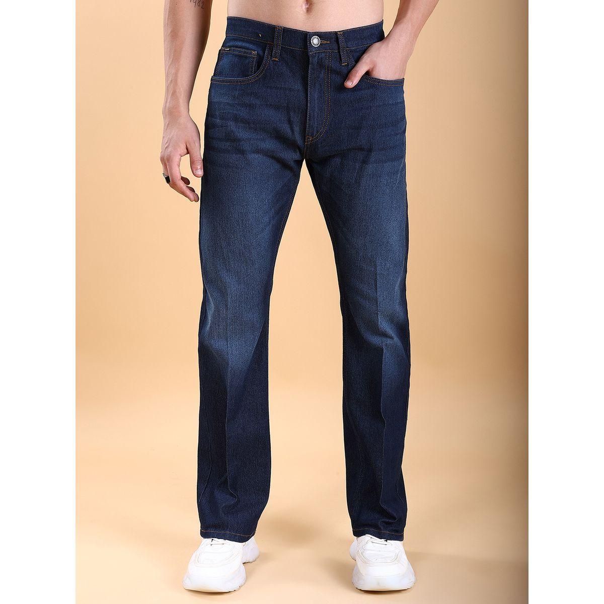 جينز بقصة بوت كات بخصر متوسط هايلاندر × ستايلي-men-clothing-bottoms-jeans-image-1