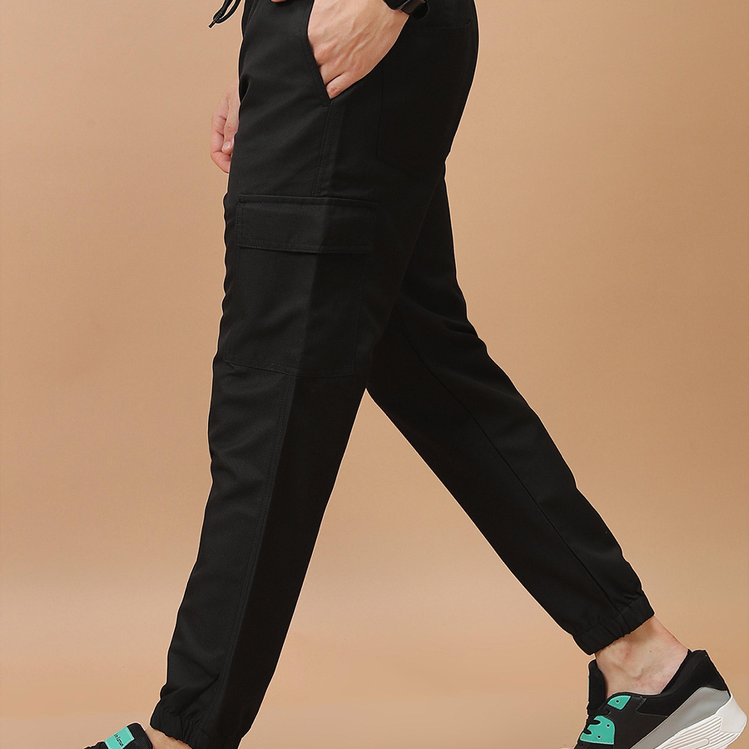 Highlander X Styli Mid Rise Regular Fit Drawstring Cargo Joggers-men-clothing-bottoms-joggers-image-4