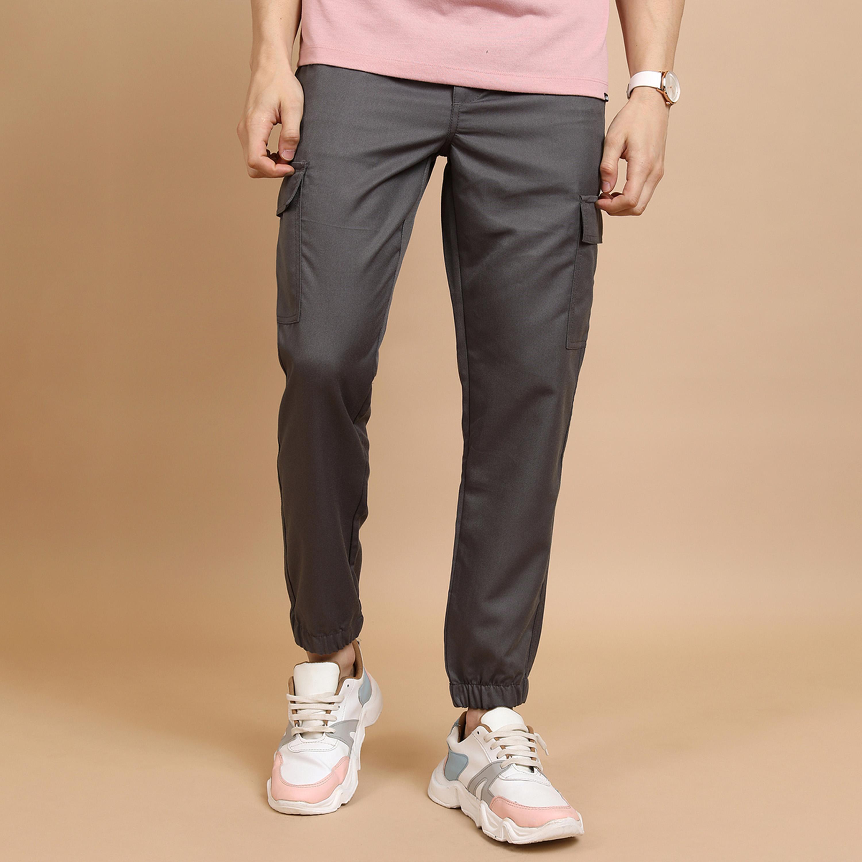 هايلاندر ستايلي - بنطال رياضي متوسط الارتفاع بقصّة سليم ورباط سحب-men-clothing-bottoms-joggers-image-1