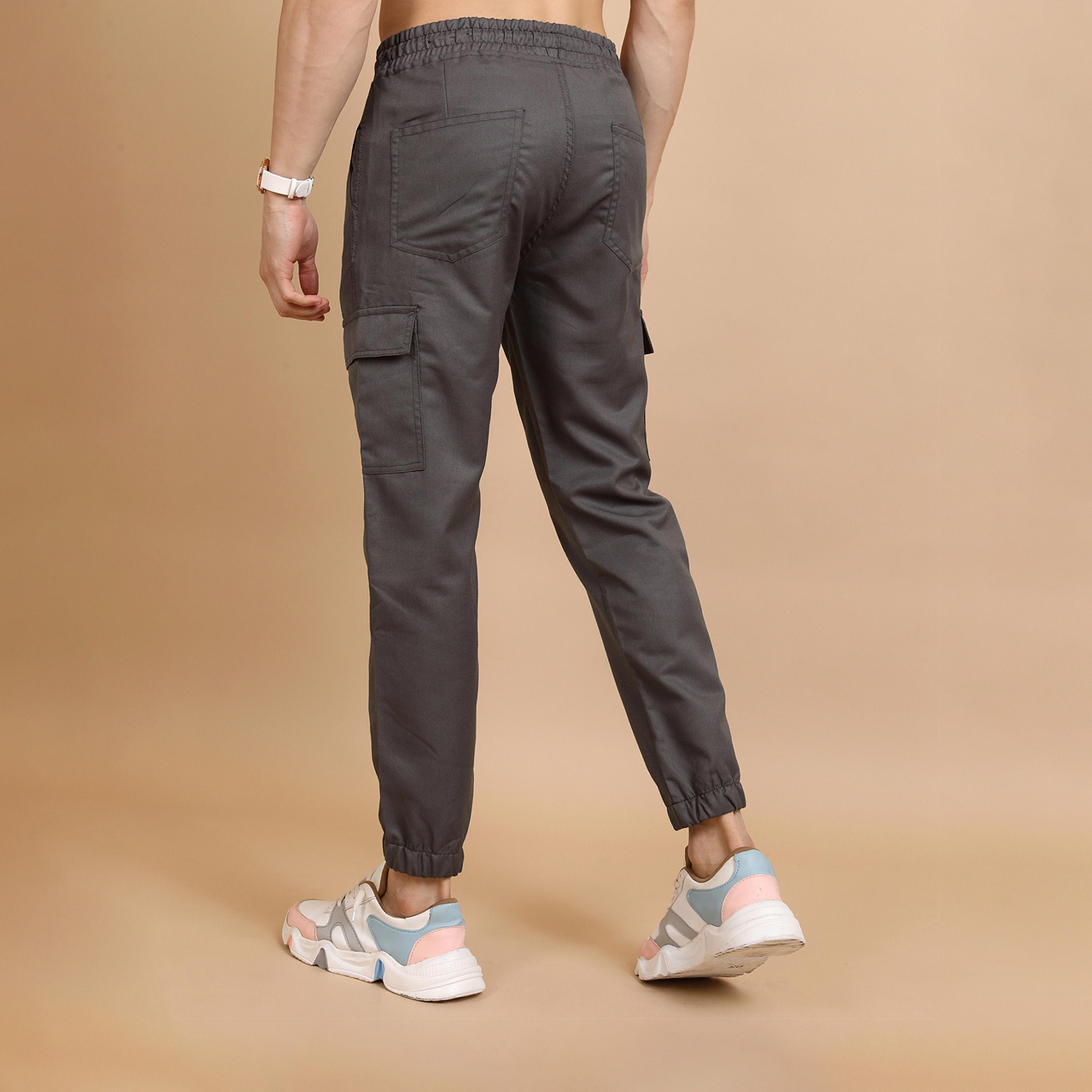 هايلاندر ستايلي - بنطال رياضي متوسط الارتفاع بقصّة سليم ورباط سحب-men-clothing-bottoms-joggers-image-3