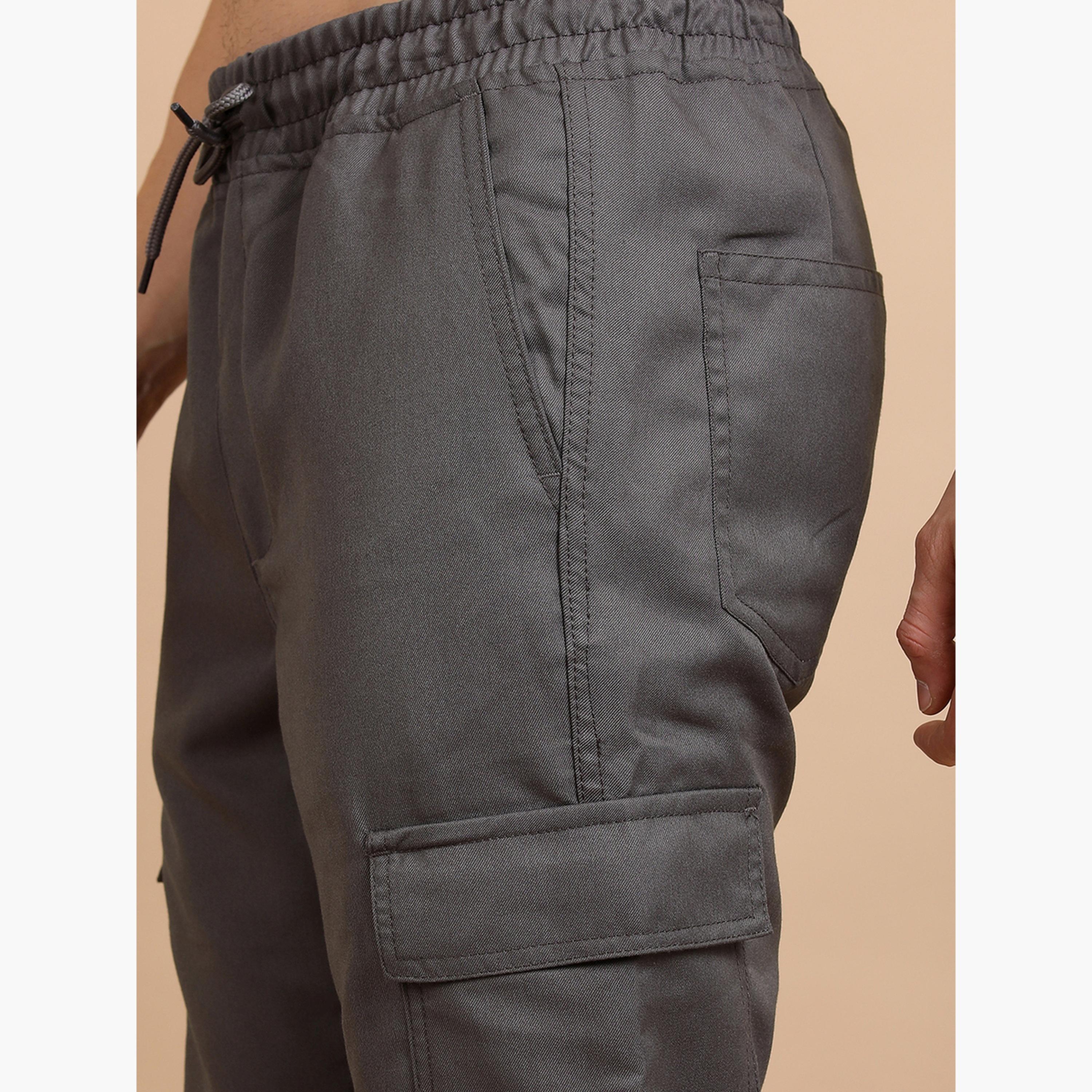 Highlander X Styli Mid Rise Slim Fit Drawstring Cargo Joggers-men-clothing-bottoms-joggers-image-5