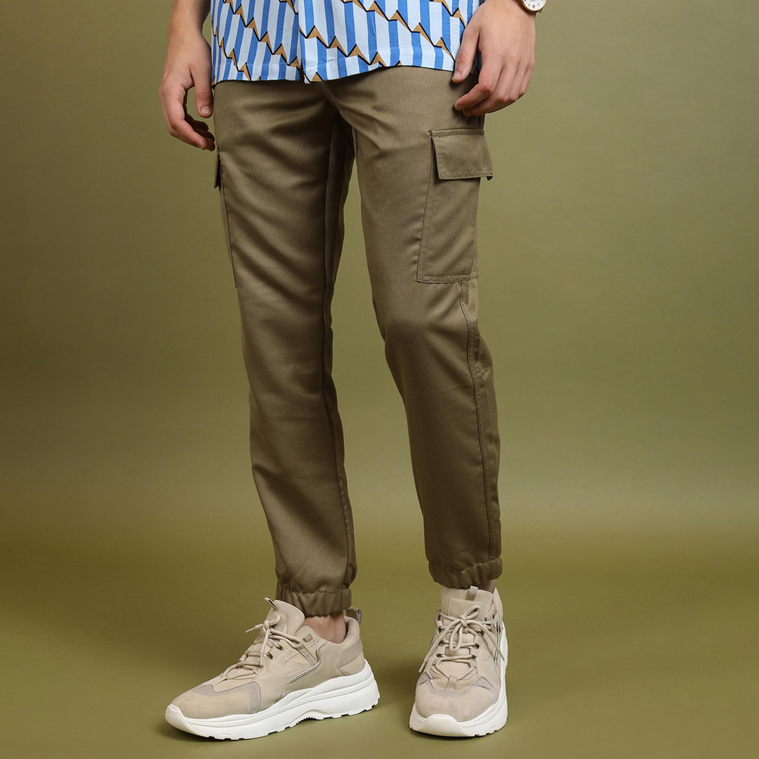 Highlander X Styli Mid Rise Slim Fit Drawstring Cargo Joggers-men-clothing-bottoms-joggers-image-1